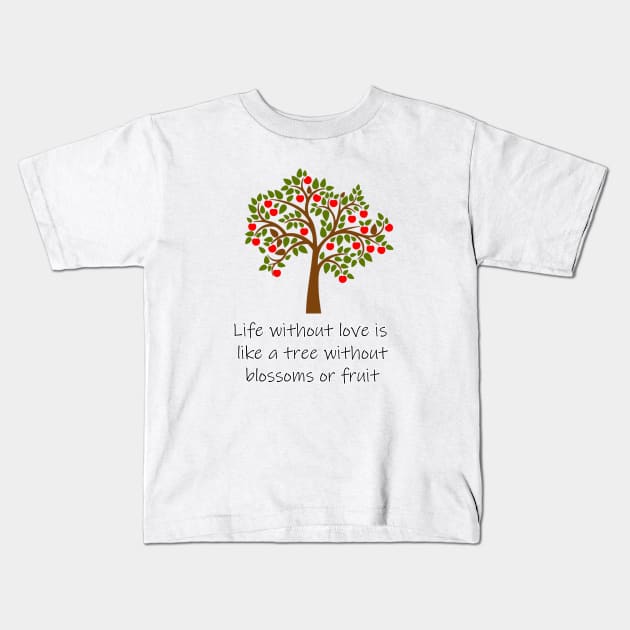QUOTES FOR LIFE Kids T-Shirt by ART&LINES